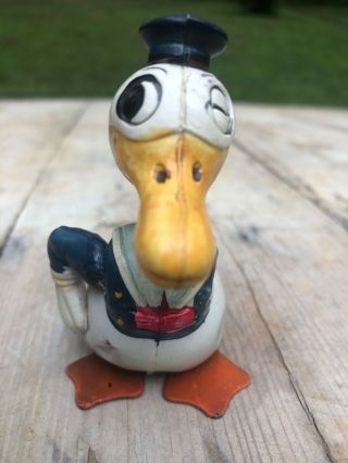 Long Billed Donald Duck Wind - Up Waddling Toy Japan 1930s Disney 2