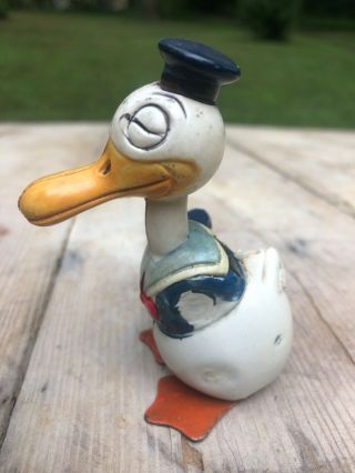 Long Billed Donald Duck Wind - Up Waddling Toy Japan 1930s Disney 3