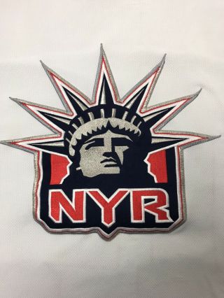Vintage NY York Rangers Statue of Liberty Pro Player Fleury White Jersey 3