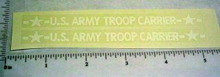Structo Us Army Troop Carrier Truck Stickers St - 057