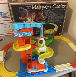 Merry - Go - Copter Playrail By Tomy 1978 Train Non