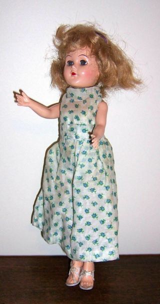 Vintage Doll - Jointed Arms,  Legs & Knees - Head Moves W/ Legs - 12 " Pat 