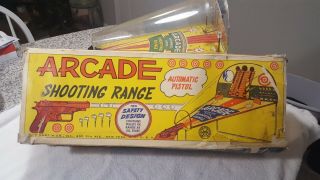 Vintage Louis Marx Company Toy Arcade Shooting Range With Box