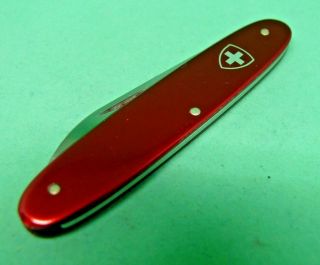Victorinox / Elinox 84mm Popular Swiss Army Knife Red Alox