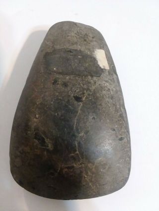 Smooth Stone Celtic Native American Artifact Stone Head Tomahawk War Club 3