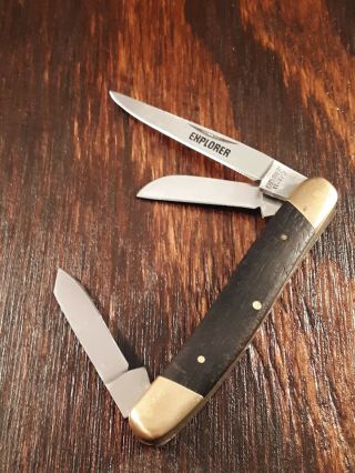 Explorer Knife Made In Japan 11 - 173 Medium Stockman Vintage Folding Pocket