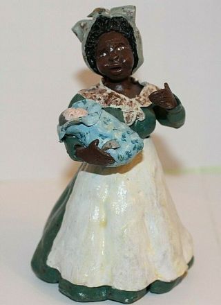 Figurine Hand Crafted Signed By Ww 1986 Charleston Sc 4 1/2 " Tall
