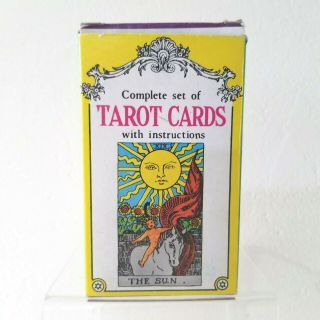 Vintage 1961 Merrimack Publishing Set 78 Tarot Cards And Instructions Hong Kong