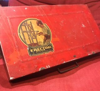 Vintage Erector Set Tin Box