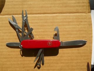 Victorinox Deluxe Tinker Swiss Army Knife,  Red - Hook But No Pin