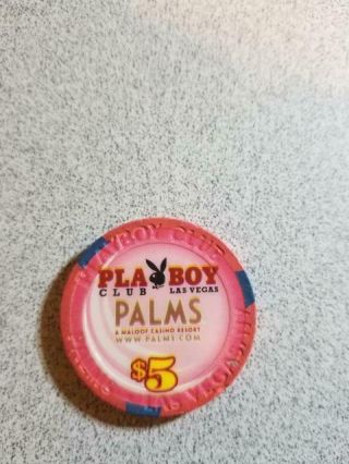 Palms Playboy Casino $5 Gaming Chip Las Vegas Nv Gaming Chip Token Circa? Rare