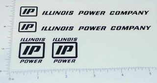 Ertl Illinois Power Utility Truck Sticker Set Et - 009