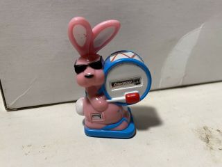 Vintage Energizer Bunny Wind Up Plastic Toy 2 - 1/4 " No Stickers Collectable