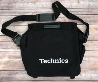 Vintage Technics Black Vinyl Record Dj Bag Please Read