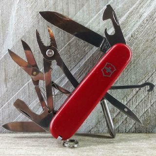 Victorinox Deluxe Tinker Swiss Army Knife Red Good Multi - Tool Pen