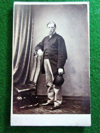 Well Dressed Man In Suit With Bowler Hat - Victorian Fashion Cdv Cuthbert,  York