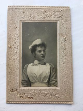 Vintage Carte De Visite,  Cdv,  Photo,  Nurse In Uniform