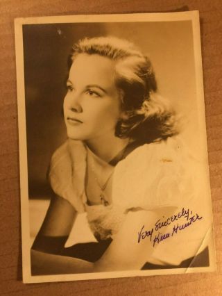 Kim Hunter Rare Very Early Vintage Autographed Pin Up Photo 1940s Streetcar