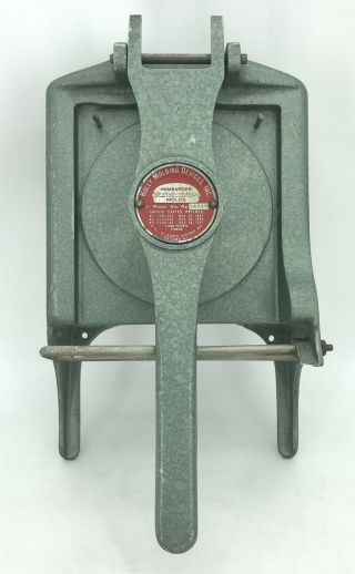Vintage Hamburger Molds Press Jr.  Model Serial 34350 (ak)