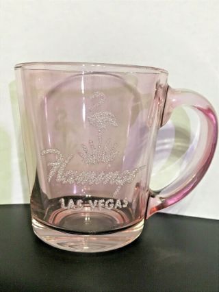 Flamingo Las Vegas Pink Luster Glass Cup Mug Or Depression Glass?