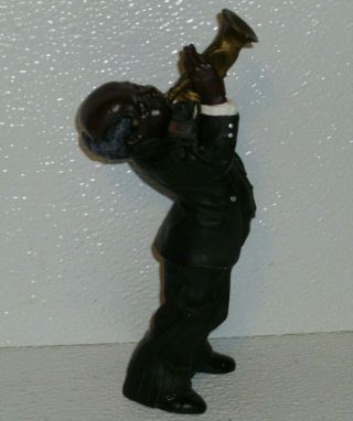 Enesco All That Jazz Figure Figurine Vtg Parastone Trumpet 7 "