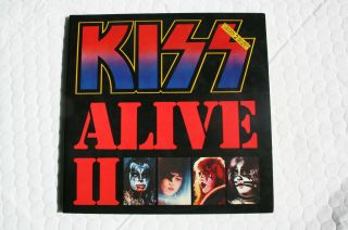 Vintage Vinyl 1977 Kiss Alive Ii Lp Casablanca Records Nblp - 7076 Ds With Inserts