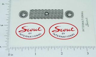 Ertl Vintage International Scout Sticker Set Et - 003
