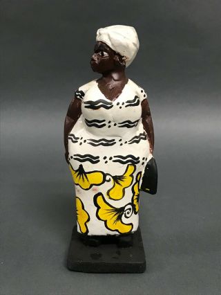 African Art Carved Wood Miniature Colonial Doll