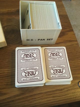 Vintage Pan Panguingue Playing Cards Mr Monterey Club Gardena Ca,  Brown