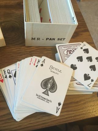 Vintage Pan Panguingue Playing Cards MR Monterey Club Gardena CA,  brown 2
