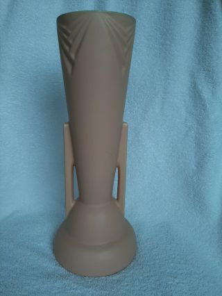 Rare Vintage Coors Pottery Peach Art Deco Vase