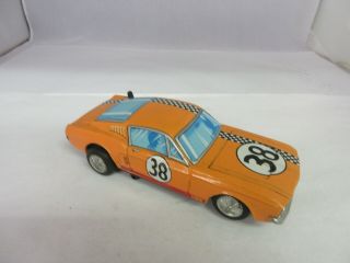 Vintage Ford Mustang Tin Toy Battery Opperated Japan 643 - E