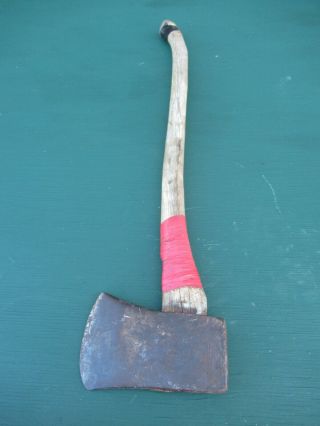 Vintage Tool Axe Hatchet 29 " Long Wooden Handle With 4,  " Blade