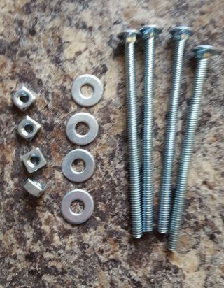 Mills,  Jennings,  Pace,  Watling 4 Carriage Bolts For Sub Base No Head Mark Sqr