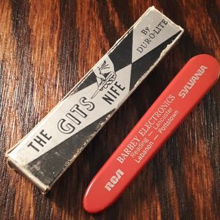 Gits Sliding Razor Knife Made In Usa By Duro Lite Rca Advertising Vintage