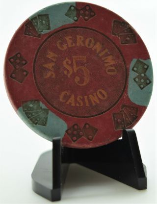 San Geronimo Casino $5 Chip Santo Domingo Dominican Republic Diecar
