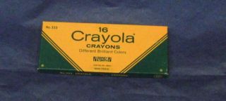 Old Stock Vintage Crayola Crayons Binney & Smith No.  333 16 Pack