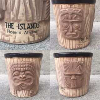 Vintage Phoenix The Islands Restaurant Bucket Tiki Mug Az Omc Otagiri 3 Faces