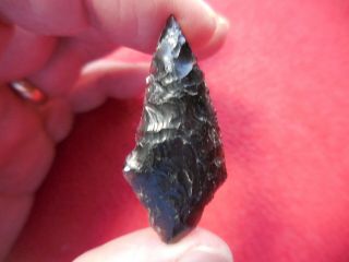 - Burns,  Oregon - Gypsum Cave - Black Obsidian W/green Tint