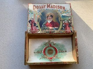 Dolly Madison Vintage Cigar Box 3 1/2” X 5 1/2”