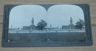 Vintage Keystone Stereoview Wwi Thousands Of Uncle Sams Sailors Training
