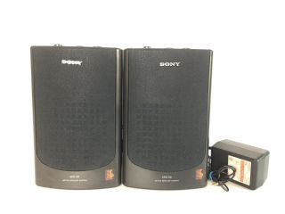 Vintage Sony Walkman Srs - 68 Active Speaker System Desktop Computer/mp3/tablet