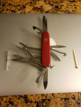 Victorinox Swiss Army Knife Deluxe Tinker In Red