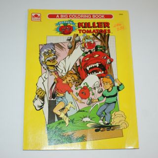 Attack Of The Killer Tomatoes Coloring Book 1991 Golden 2960