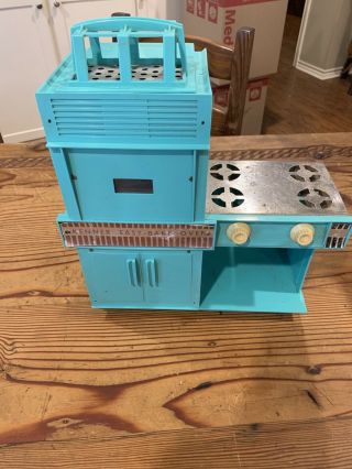 Vintage 1960s Kenner Easy Bake Oven Turquoise W/ Pans