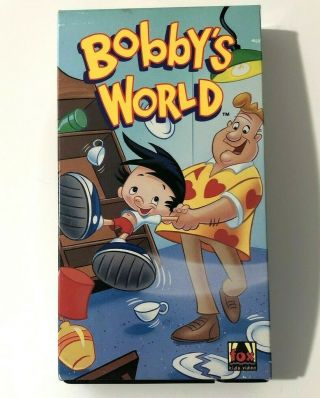 Bobby World ' s Cartoon VHS Tapes Volumes 1 - 3 Vintage 1990s Fox Kids Howie Mandel 2