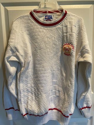 Vintage Kansas City Chiefs Nfl National Football League Member Club Sweater Sz L