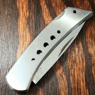 C.  I.  Silver Falcon Knife Made In Japan Lockback Silver Folding Pocket