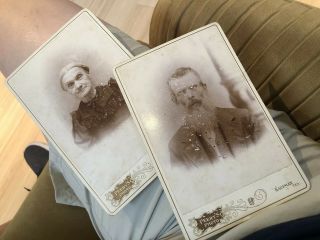 2 Rare Kaufman Texas 1870/80’s Cabinet Card Photos