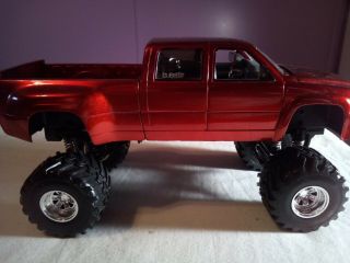 Rare Vintage Jada Toys 1/24 1999 Chevy Silverado 4x4 Dub City Die Cast Truck Red